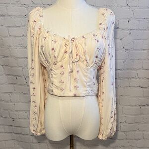 Wild Fable Cream Floral Blouse